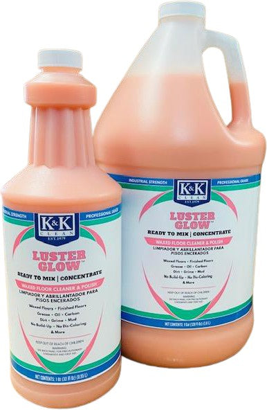 LUSTER GLOW, RTM - Concentrated Wax Floor Cleaner