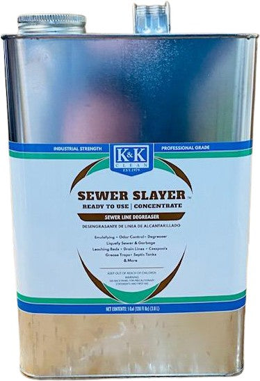 SEWER SLAYER | RTU - Concentrated Sewer Line Degreaser and Cleaner