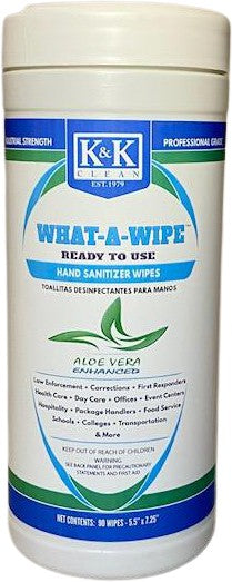 WHAT-A-WIPE | Hand Sanitizer Wipe with Aloe Vera